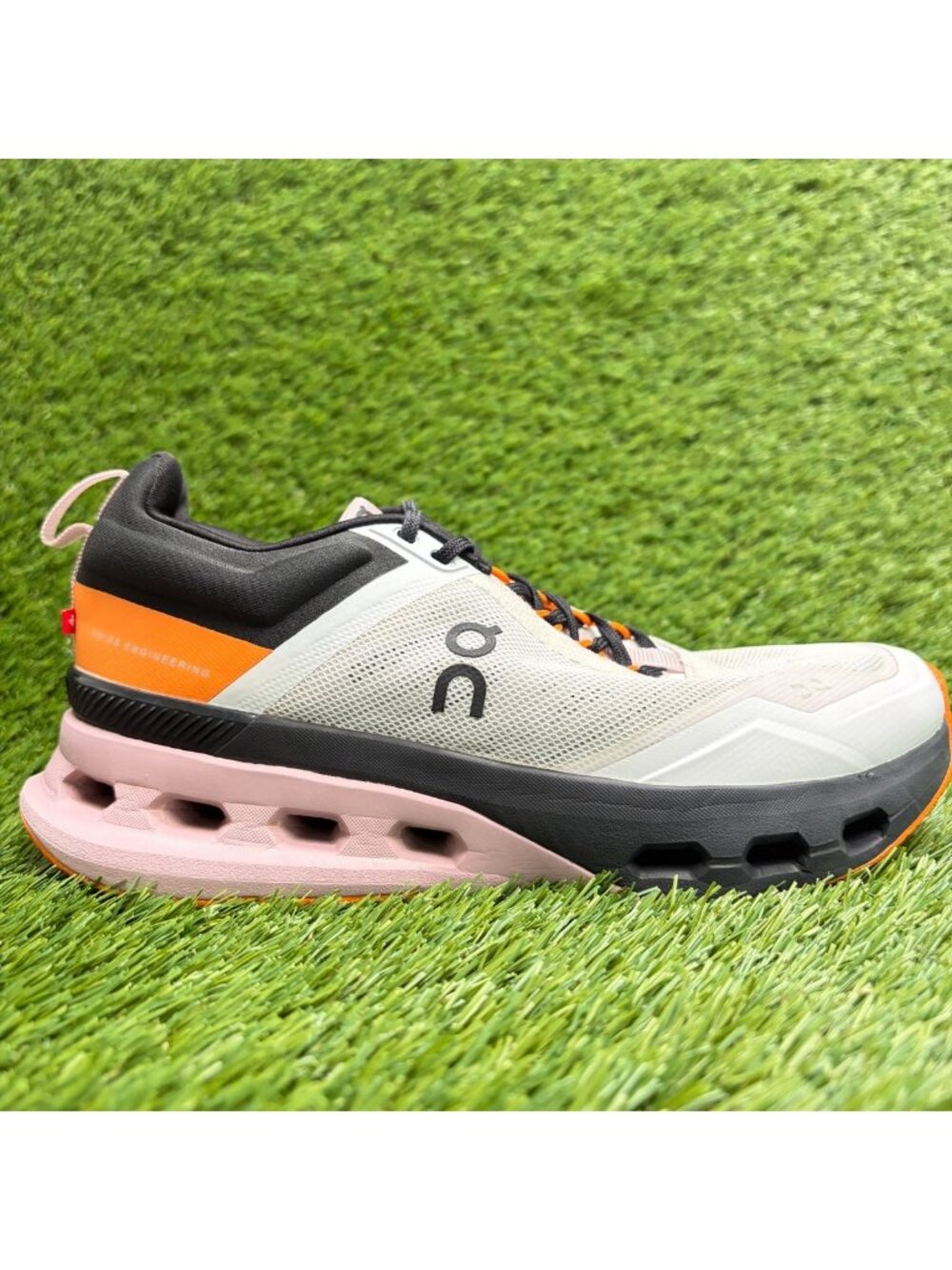 On Cloudnova X Womens Size 5.5 Frost Black Pink Athletic Running Shoes Sneakers